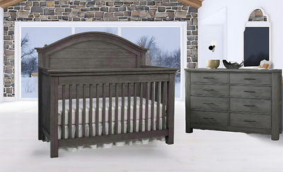 Logan Collection Weathered Gray 2PC Package