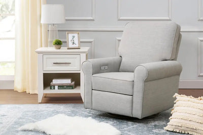 MONROE PILLOWBACK POWER RECLINER GLIDER  | Posh Baby and Teen MONROE PILLOWBACK POWER RECLINER GLIDER